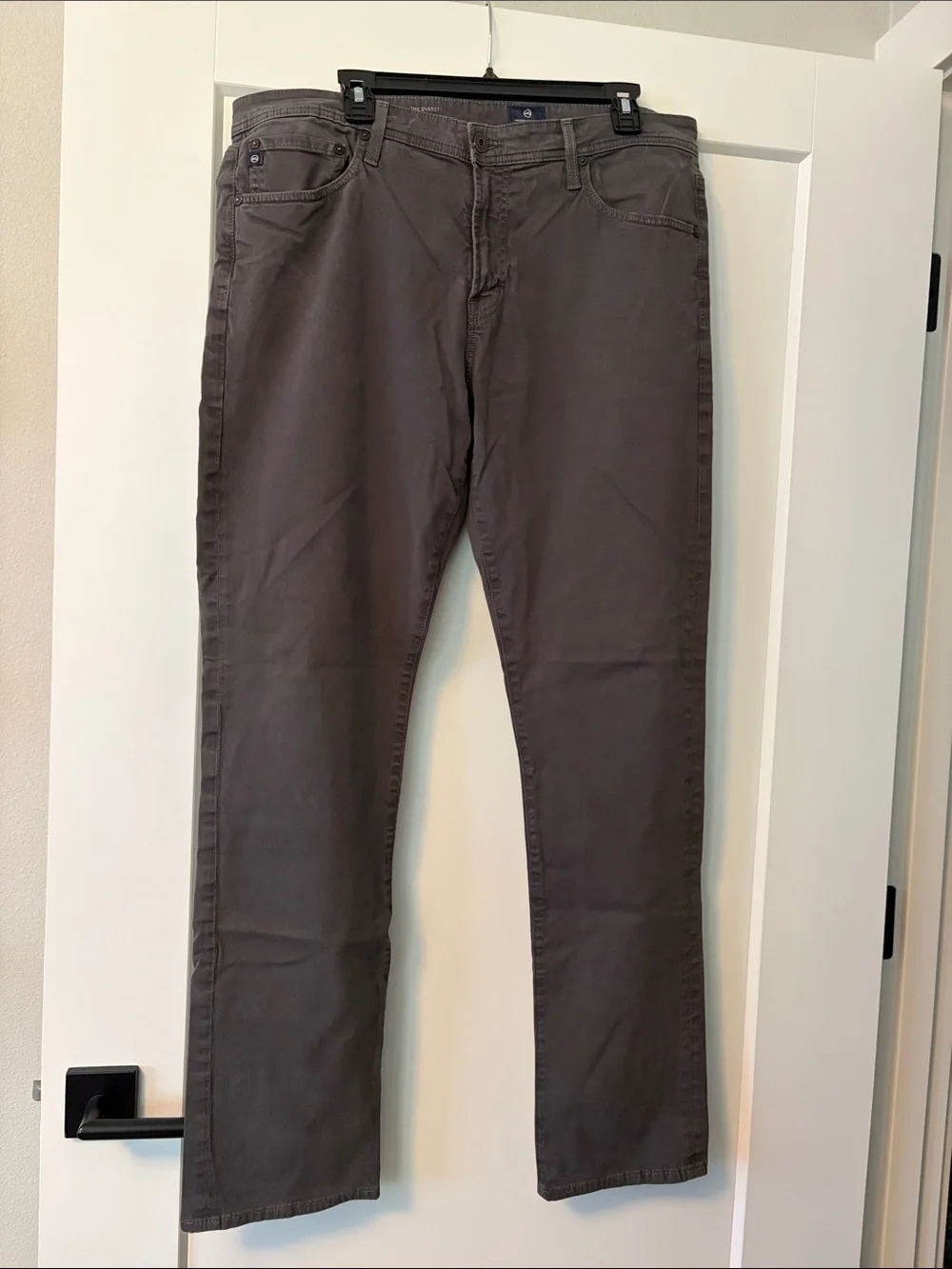 Ag Adriano Goldschmied Men's Straight Jeans in Charcoal
